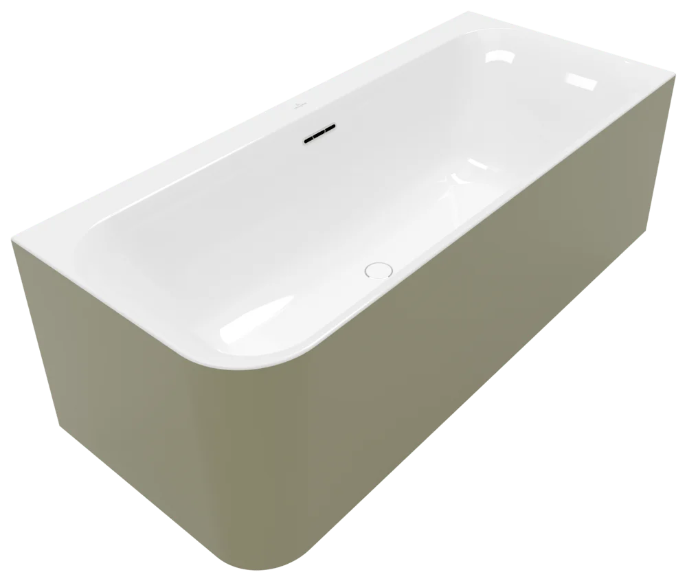 Villeroy & Boch Vorwand-Badewanne Loop Friends Square UBA180LSF9CRBCV, 1800 x 800 x 600 mm, Weiß Alpin