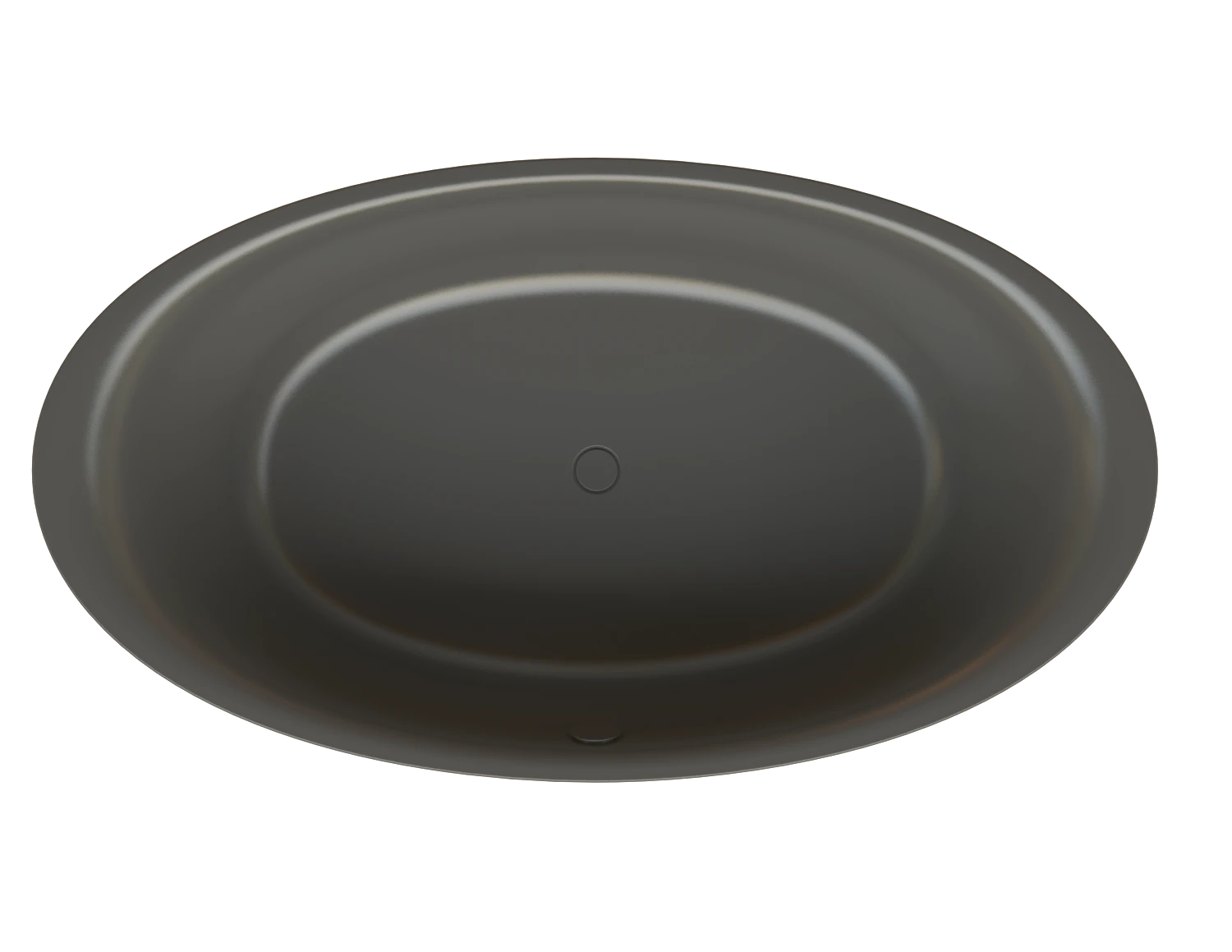 Bette Badewanne „BetteEve Oval“ oval 180 × 100 cm in Anthracite