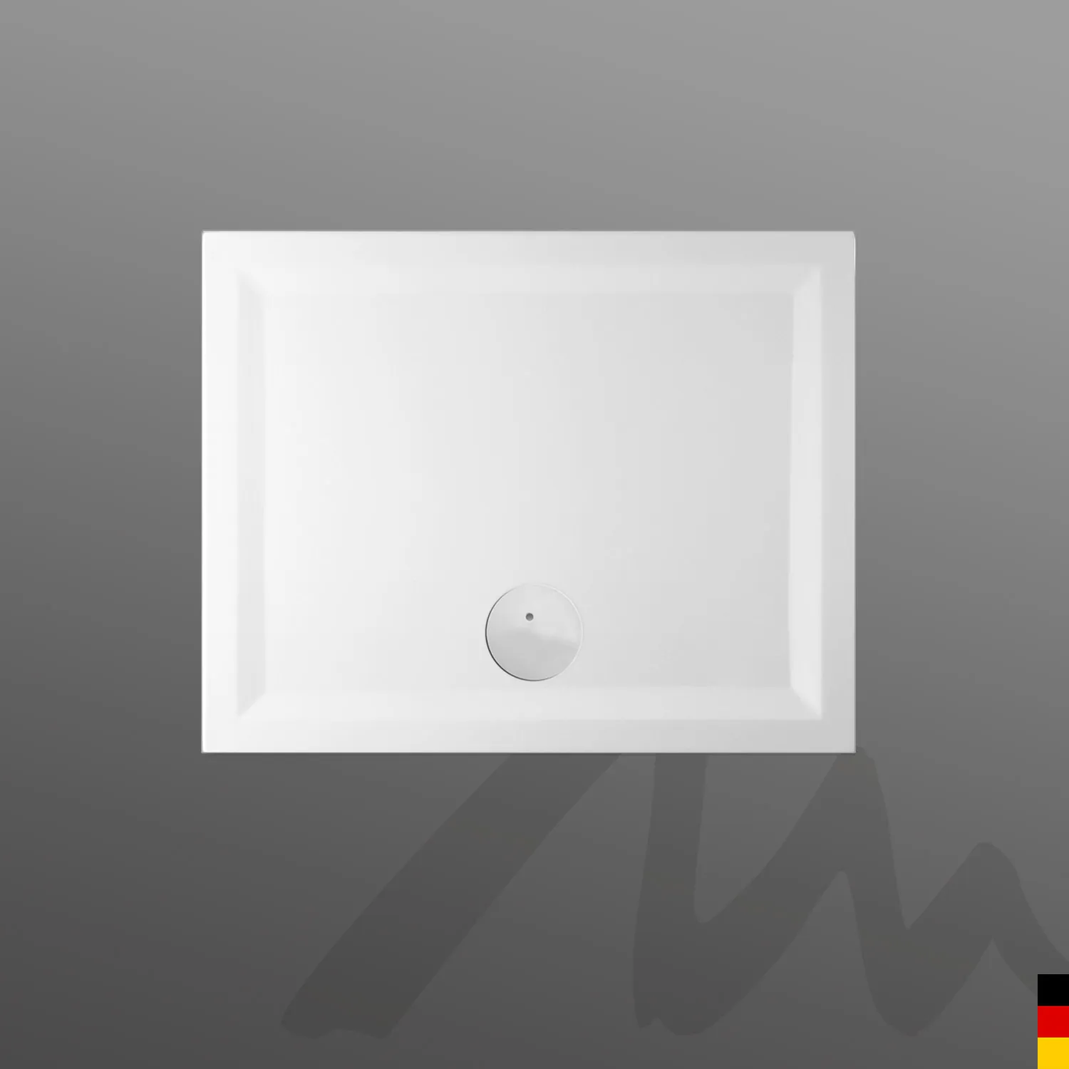 Mauersberger litop Acryl-Duschwannen-Einheit litop 100⁄80 1-teilig mit Dichtvlies, weiß