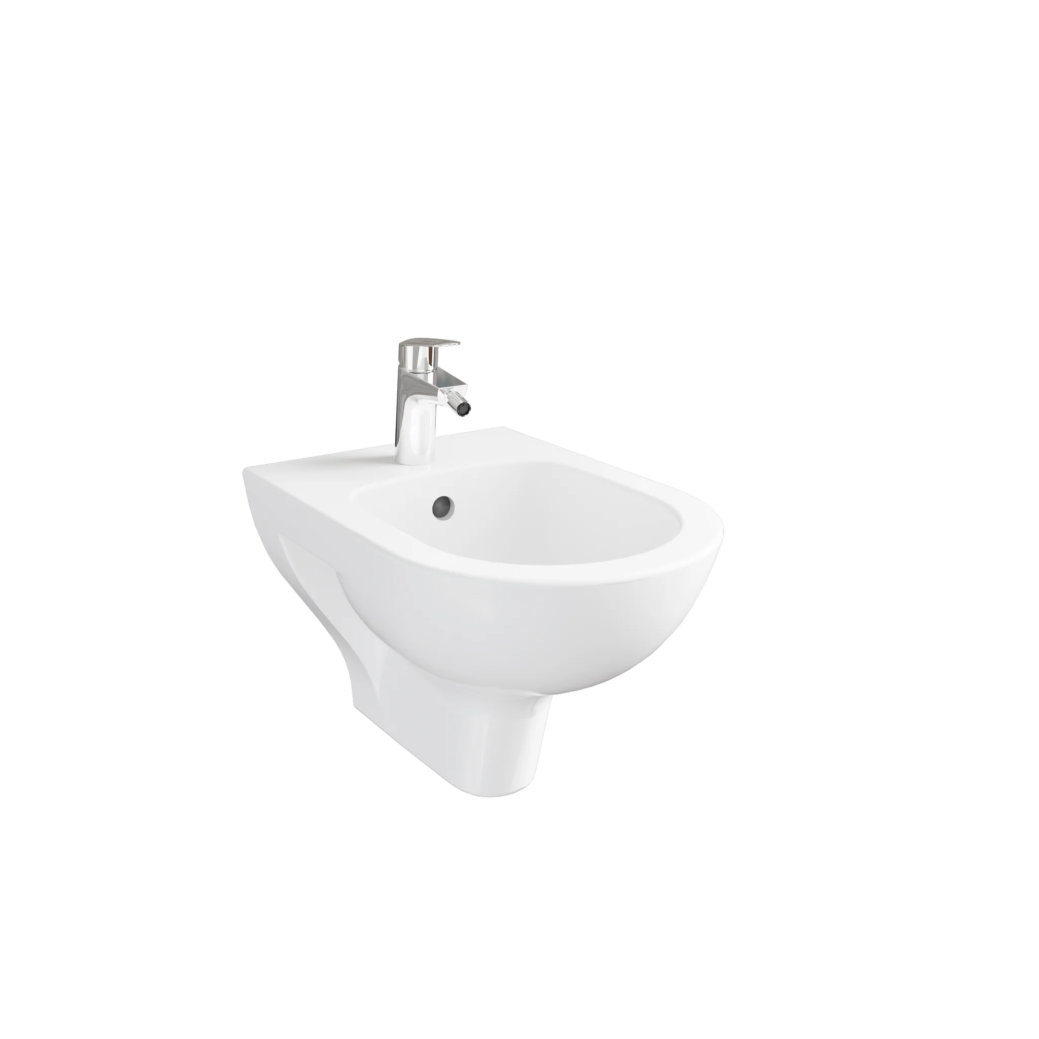 VitrA New S20 Round Wand-Bidet, 36 x 52 cm, weiß Hochglanz VitrA New S20 Round Wand-Bidet, 36 x 52 cm, weiß Hochglanz