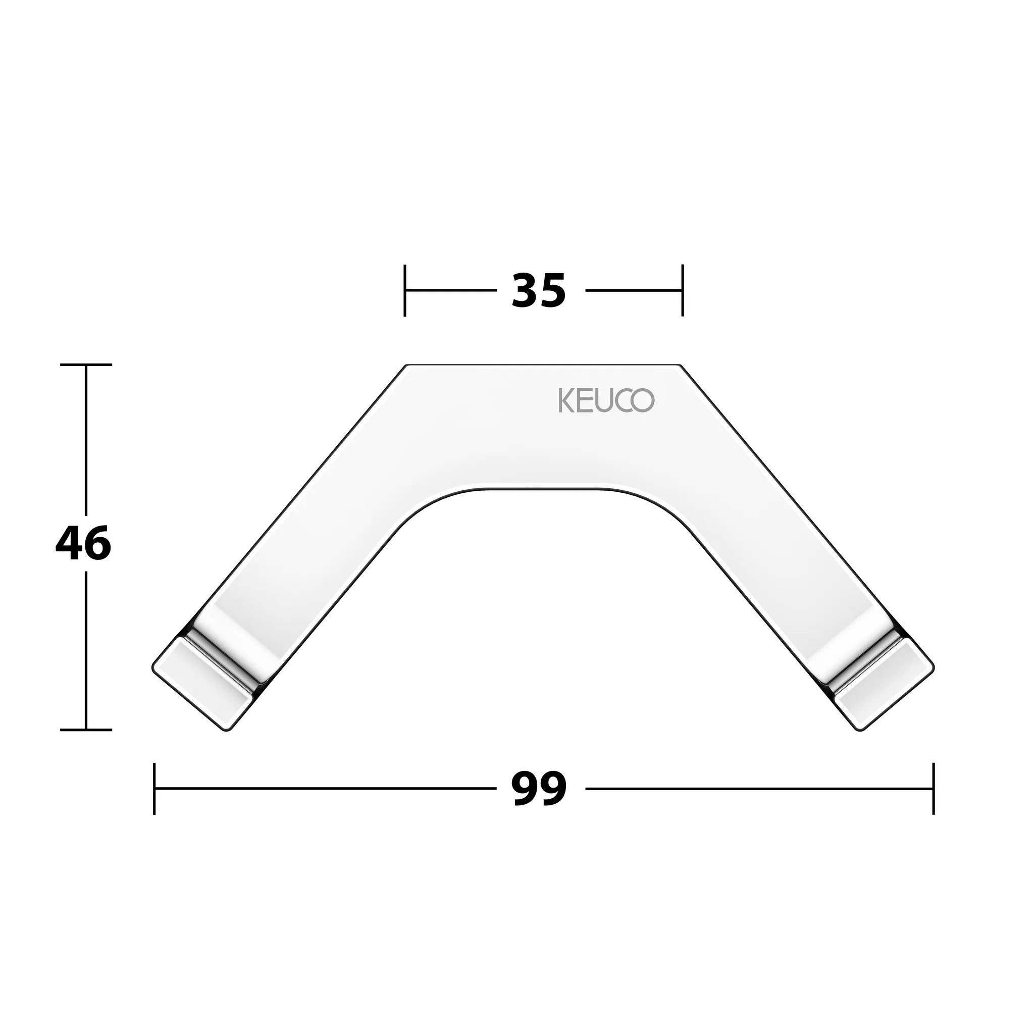 Edition 11 11115010000 Handtuchhaken doppelt verchromt Edition 11 11115010000 Handtuchhaken doppelt verchromt