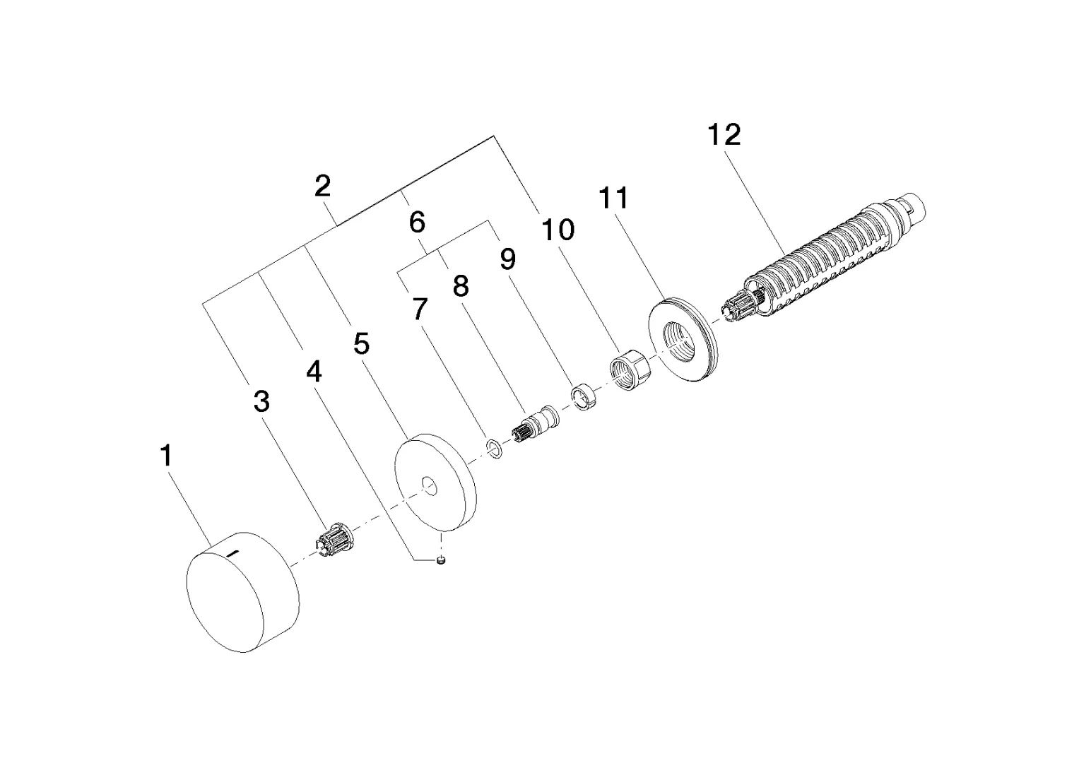 Unterputzventil linksschließend warm SERIENSPEZIFISCH Chrom 36607742 Unterputzventil linksschließend warm SERIENSPEZIFISCH Chrom 36607742