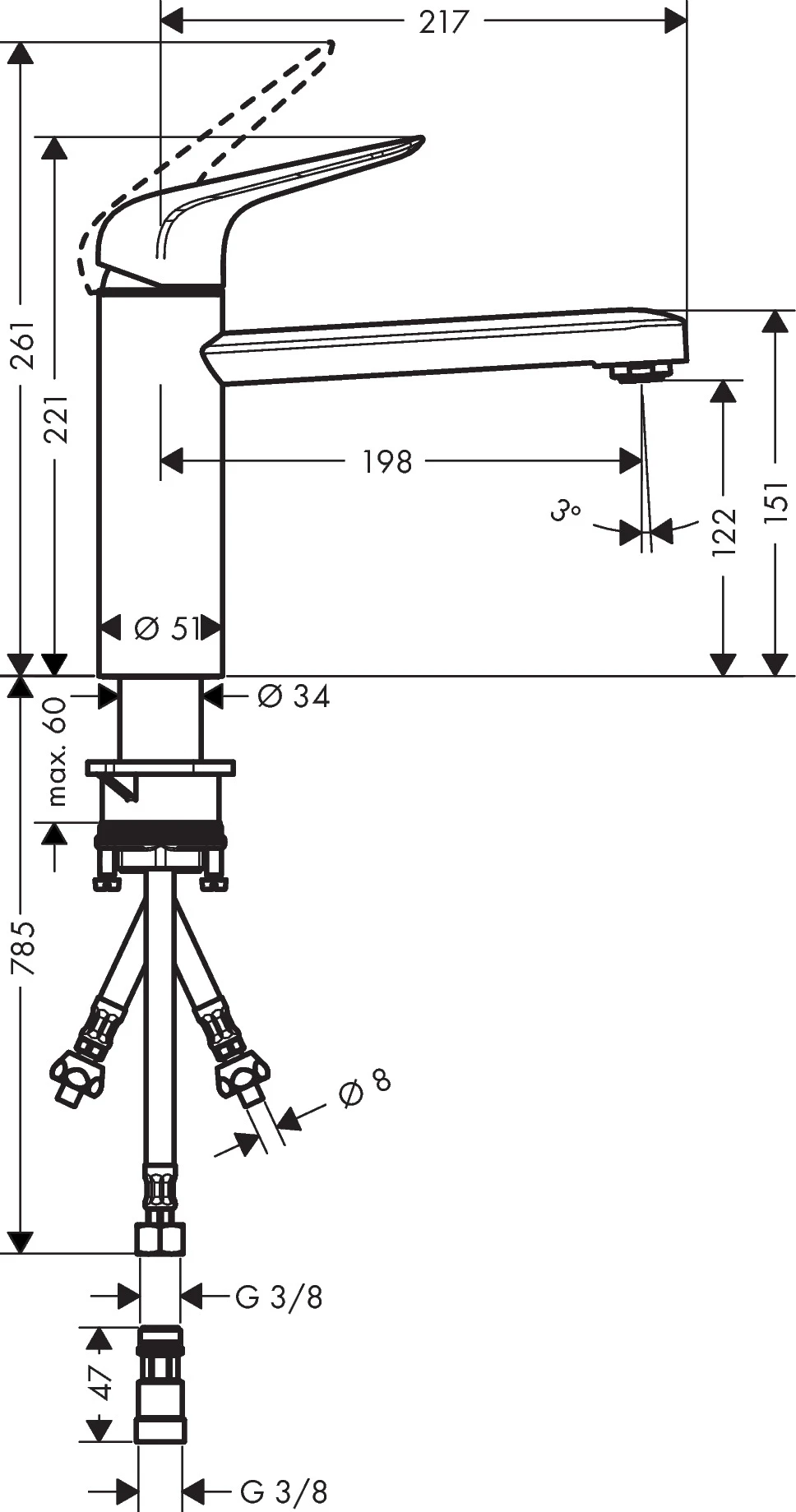 Spültischmischer 120 Focus M42 Niederdruck 1jet chrom Spültischmischer 120 Focus M42 Niederdruck 1jet chrom