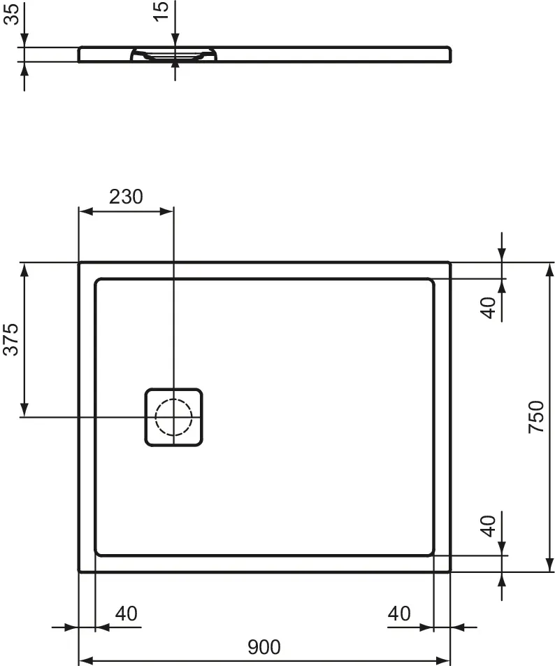 Ideal Standard Duschwanne „UltraFlatEvo“ Ideal Standard Duschwanne „UltraFlatEvo“