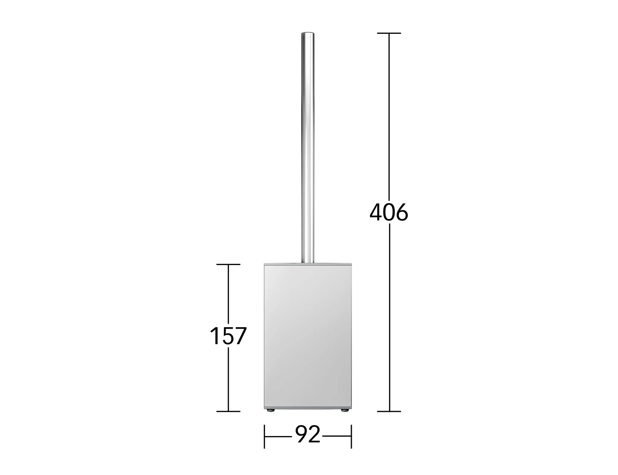 Edition 90 19069010100 Toilettenbürstengarnitur Standmodell verchromt/anthrazit