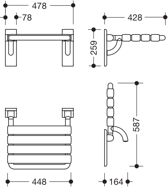 Klappsitz „Serie 801“