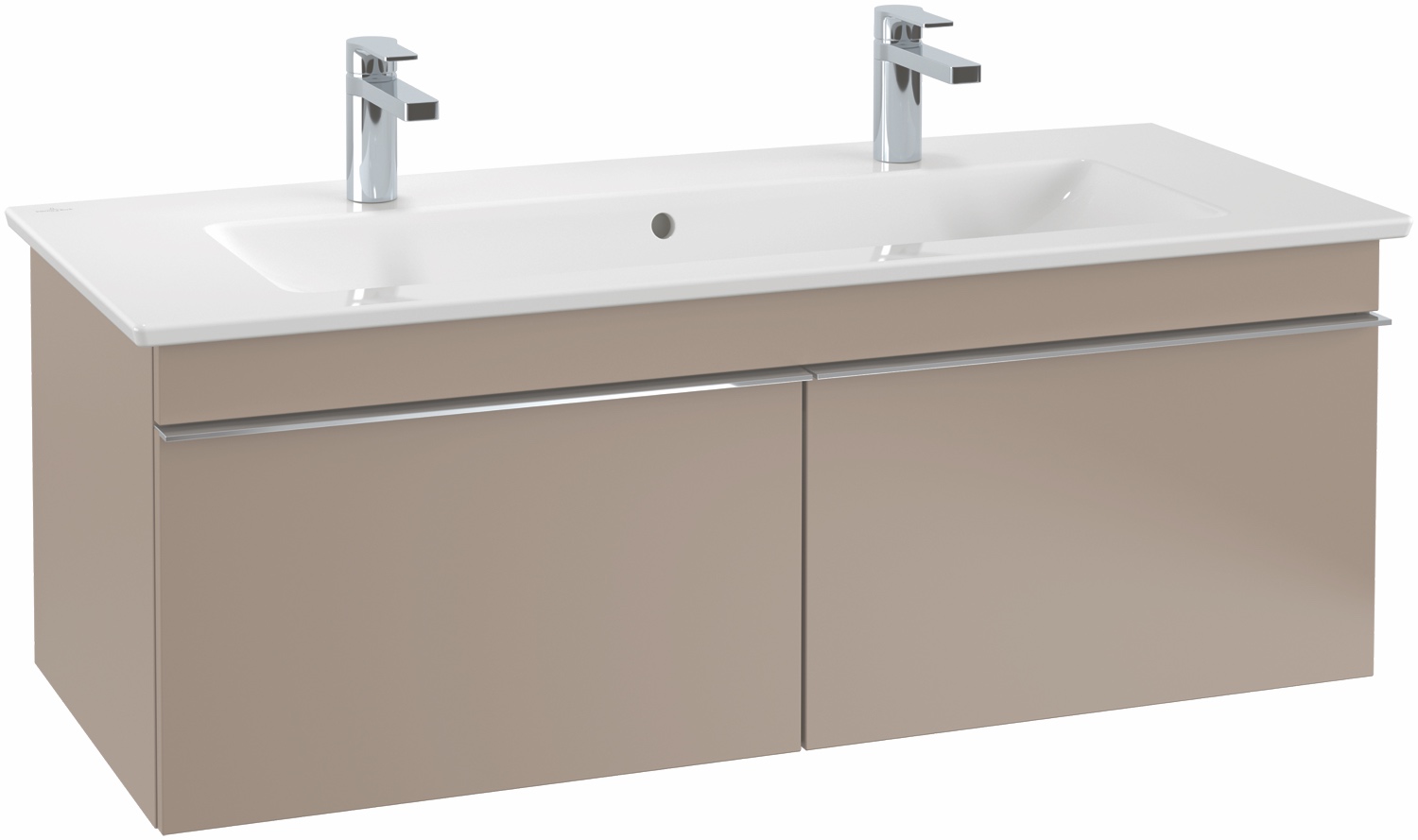 Villeroy & Boch Waschtischunterschrank „Venticello“ für Schrank-Doppelwaschtisch 115,3 × 42 × 50,2 × 50,2 cm in Weiß Matt, mittig