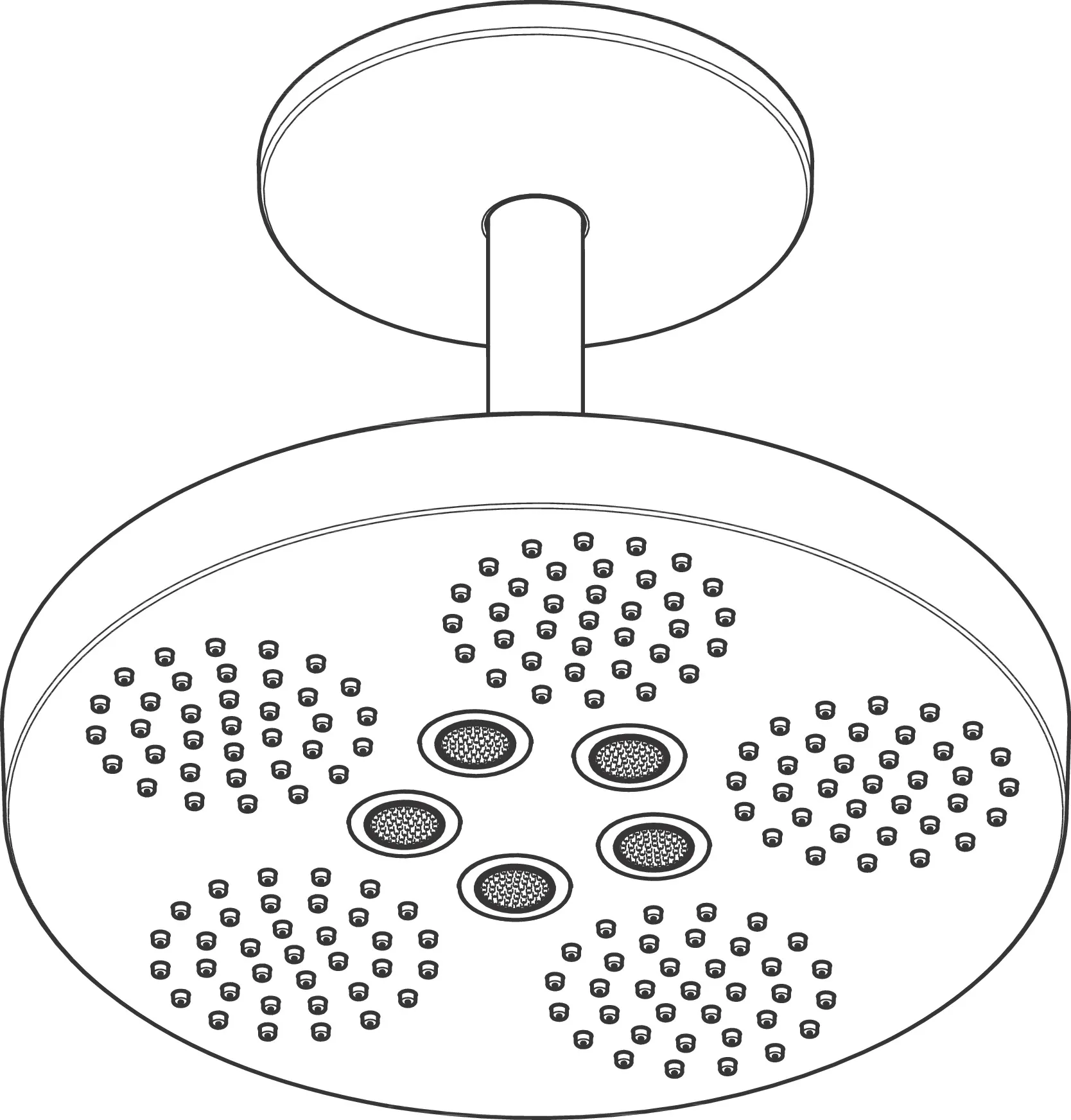 Kopfbrause Axor One 280 2jet Deckenmontage chrom Kopfbrause Axor One 280 2jet Deckenmontage chrom