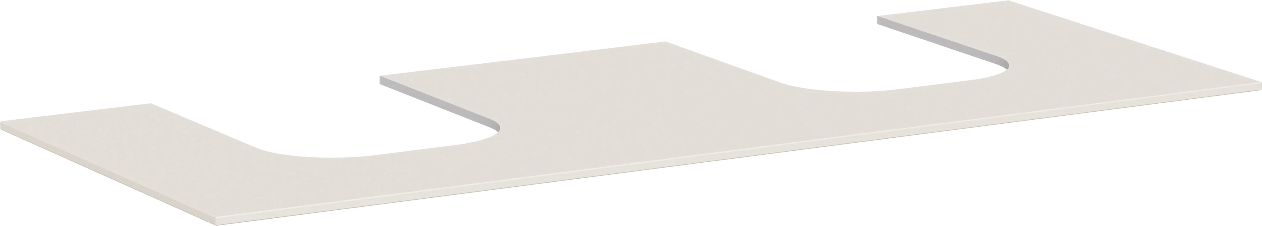 Hansgrohe Xevolos E Konsole Sandbeige Matt, 1370 x 550 mm, 2 mittige Beckenausschnitte für Aufsatzwaschtisch Hansgrohe Xevolos E Konsole Sandbeige Matt, 1370 x 550 mm, 2 mittige Beckenausschnitte für Aufsatzwaschtisch