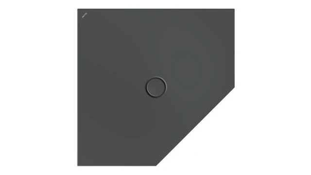 Bette fünfeck Duschwanne „BetteFloor Caro“ 100 × 100 cm in Raven
