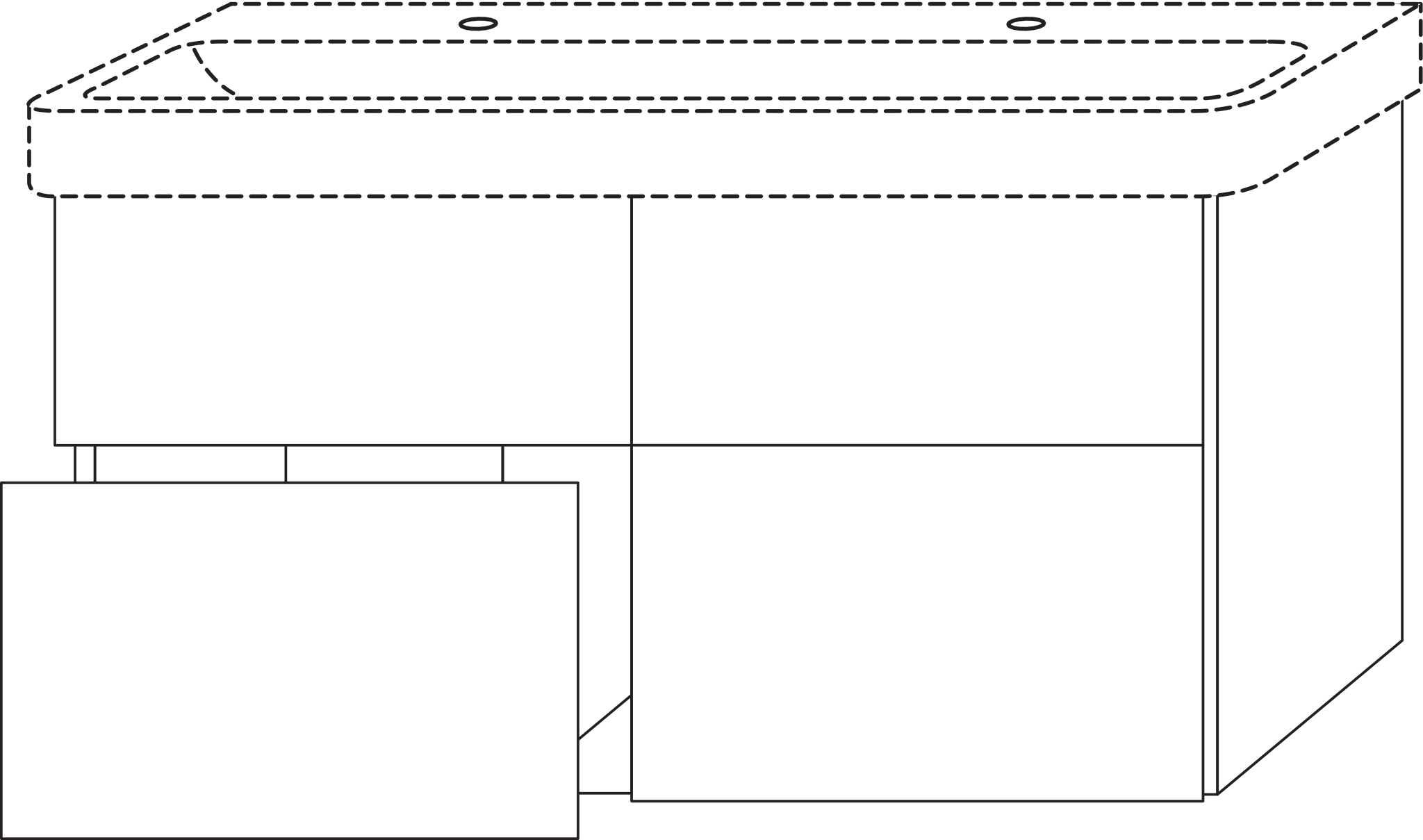 Sanipa Waschtischunterschrank „3way“ passend zu Keramik-Waschtische Smyle Square von Geberit 1130 × 593 × 442 mm in Anthrazit (glanz), mit Hahnlochbohrung Sanipa Waschtischunterschrank „3way“ passend zu Keramik-Waschtische Smyle Square von Geberit 1130 × 593 × 442 mm in Anthrazit (glanz), mit Hahnlochbohrung