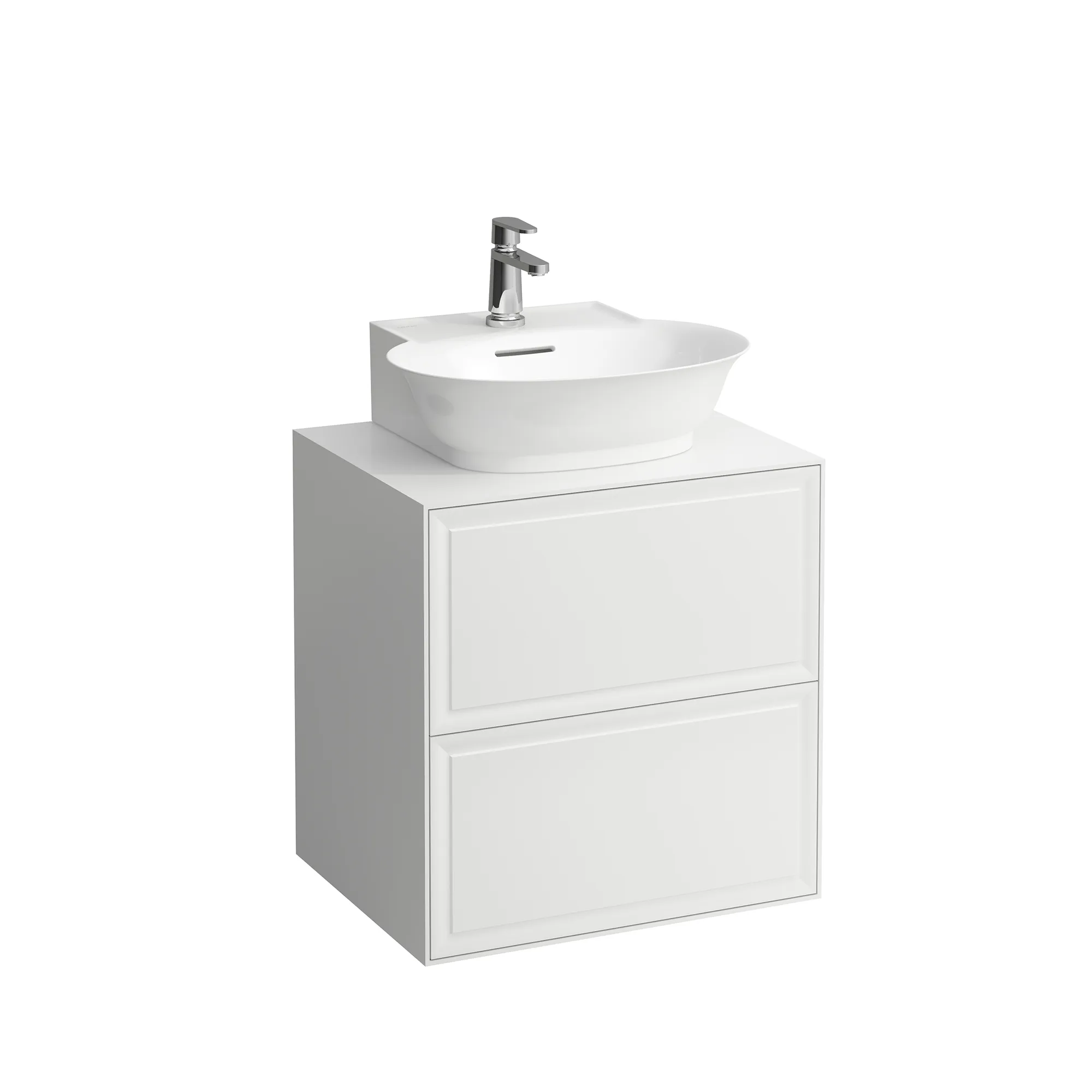 Laufen Waschtischunterbau „THE NEW CLASSIC“ 577 × 600 × 457 mm Verkehrsgrau, mittig