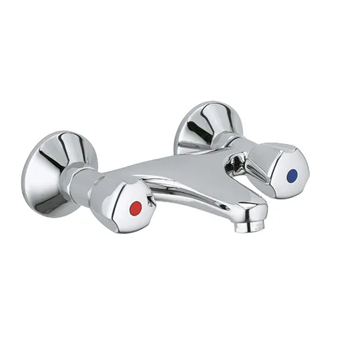 Kludi STANDARD CARE Wandarmatur DN 15 mit Terralux-Griff chrom, Ausladung 180 mm, Durchflussleistung 8 l/min, für geschlossene Trinkwassererwärmer Kludi STANDARD CARE Wandarmatur DN 15 mit Terralux-Griff chrom, Ausladung 180 mm, Durchflussleistung 8 l/min, für geschlossene Trinkwassererwärmer