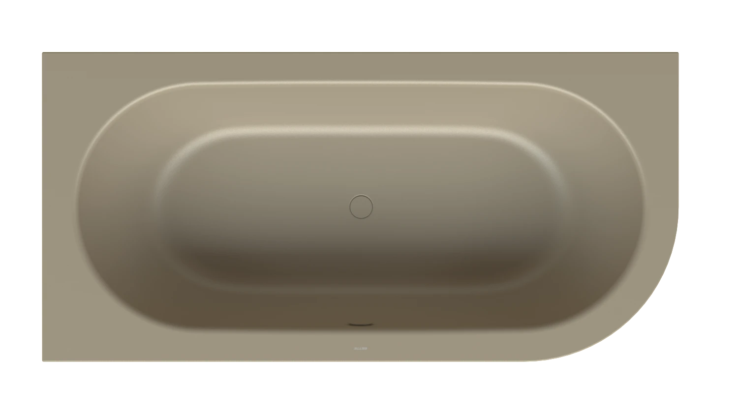 Bette BetteSilhouette Badewanne 2-Sitzer, Eck, Hazel, 1950x950x420 mm, Randhöhe 575 mm