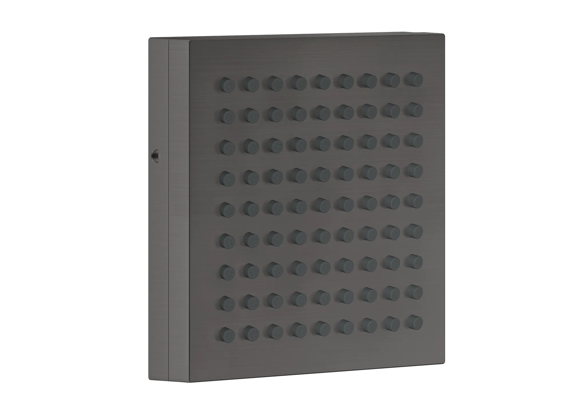 Hansgrohe AXOR ShowerComposition Schulterbrause 110x110 mm, Brushed Black Chrome, PowderRain Strahlart, einstellbarer Winkel (2 Positionen), Durchflussmenge 6,8 l/min bei 3 bar, Mindestfließdruck 1,2 bar, Anschluss DN15