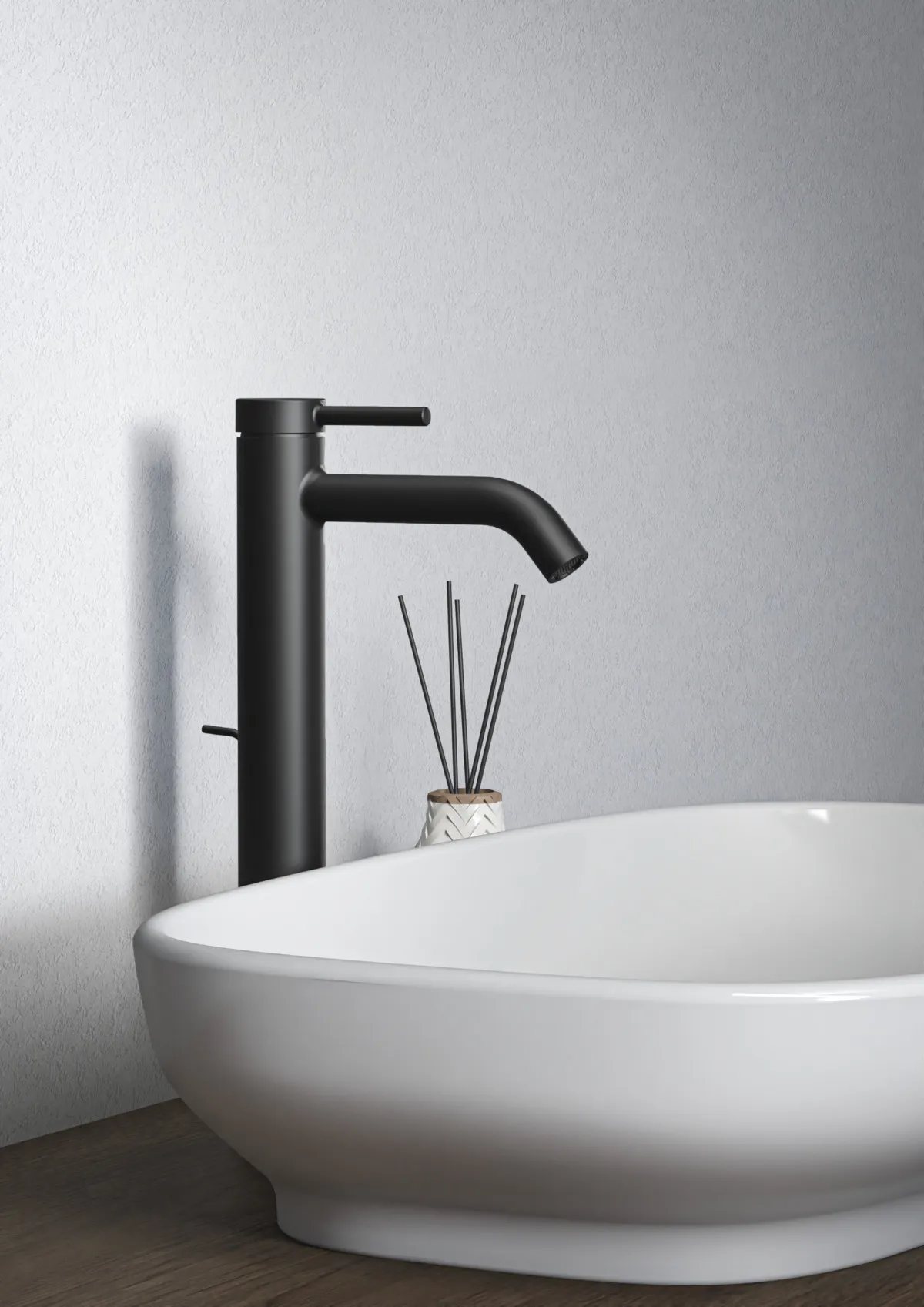 Waschtischarmatur Ceraline Nuovo Ausladung 135mm verlängerter Sockel mit Ablaufgarnitur BlueStart Chrom Waschtischarmatur Ceraline Nuovo Ausladung 135mm verlängerter Sockel mit Ablaufgarnitur BlueStart Chrom