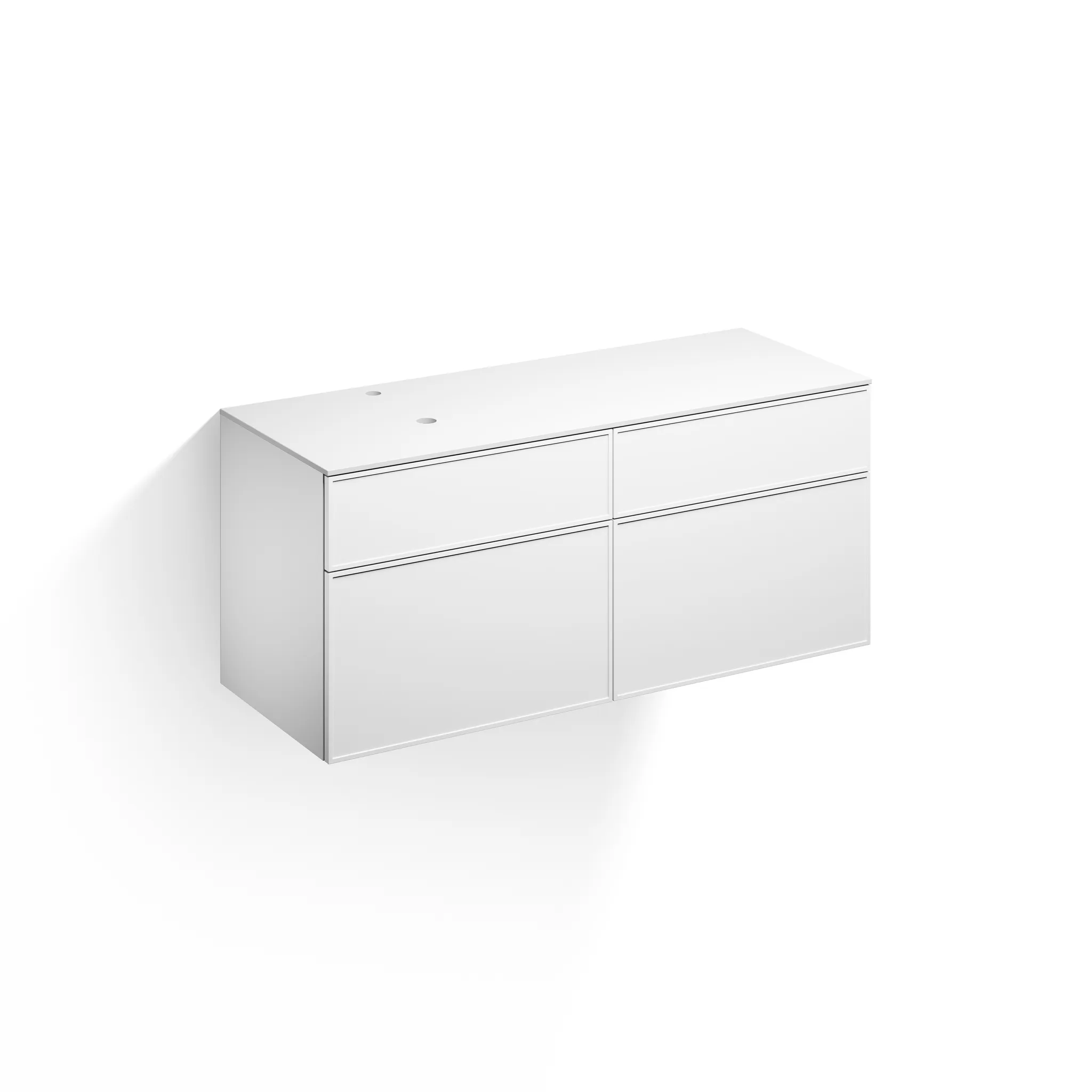 Alape Möbelmodul Arkta 1400x600 Weiß/Weiß