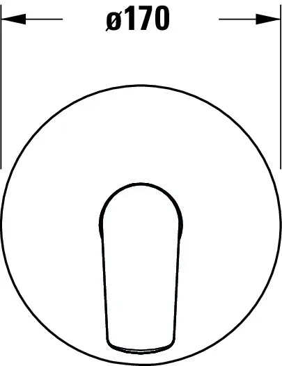 No.1 EH-BM UP, VB 1, RD, Cr, 170x170x86mm, ASA WA: Grundkörper