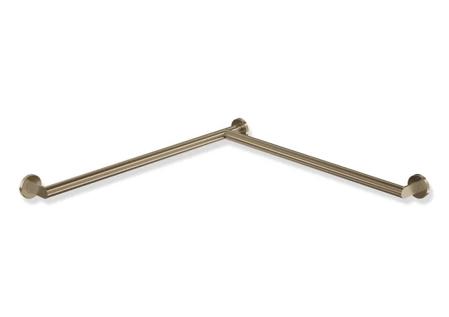 HEWI Dusch- und Wannenhandlauf System 900, Edelstahl PVD bronze gebürstet, Länge 765 mm, Durchmesser 32 mm, rechts HEWI Dusch- und Wannenhandlauf System 900, Edelstahl PVD bronze gebürstet, Länge 765 mm, Durchmesser 32 mm, rechts