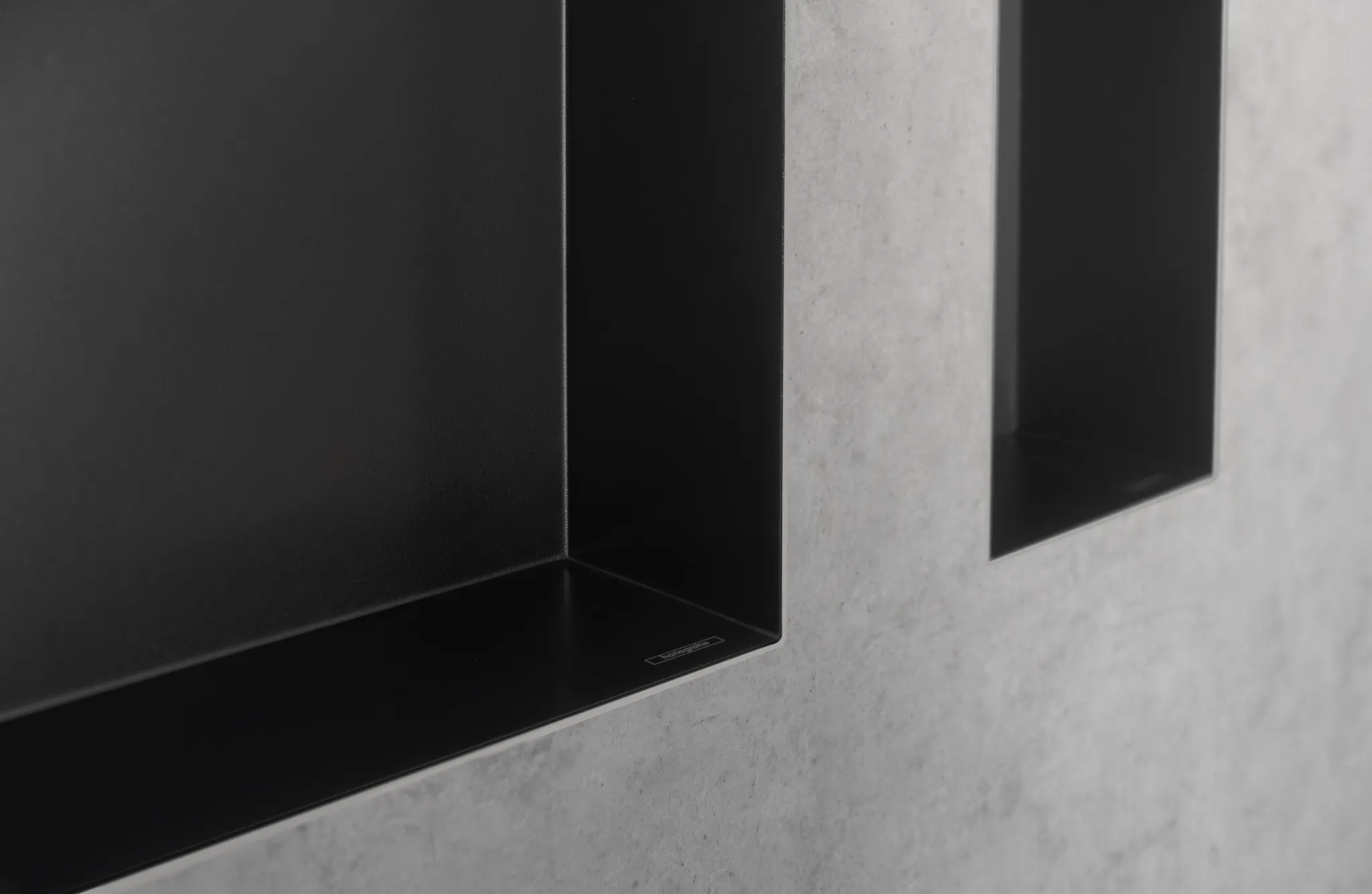 Hansgrohe XtraStoris Minimalistic Wandnische rahmenlos 300⁄300⁄100, Mattschwarz Hansgrohe XtraStoris Minimalistic Wandnische rahmenlos 300⁄300⁄100, Mattschwarz