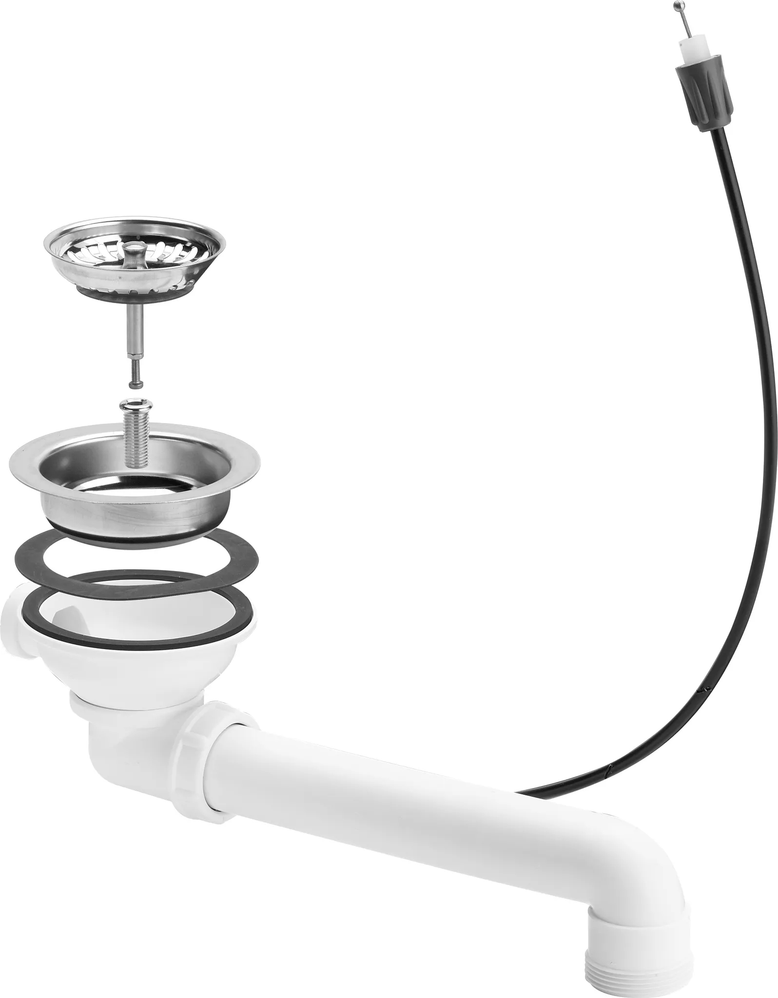 Viega Ablaufventil für Spülen Modell 7139.16 in Kunststoff weiss 11,4 cm