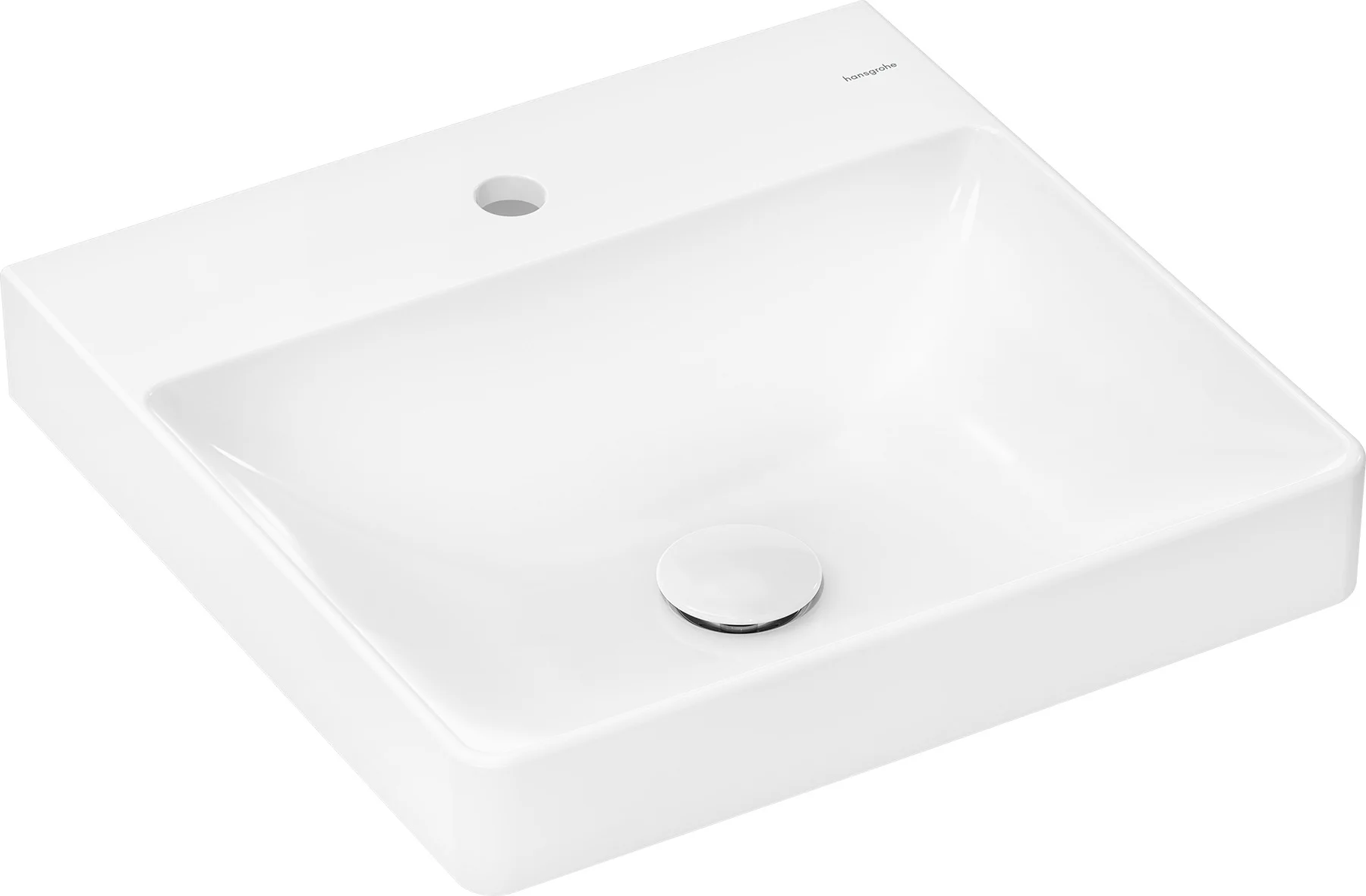 Hansgrohe Handwaschbecken Xelu Q, weiß, 500x480 mm, 100 mm Innenhöhe, wandhängend, ohne Überlauf, SmartClean-Glasur Hansgrohe Handwaschbecken Xelu Q, weiß, 500x480 mm, 100 mm Innenhöhe, wandhängend, ohne Überlauf, SmartClean-Glasur