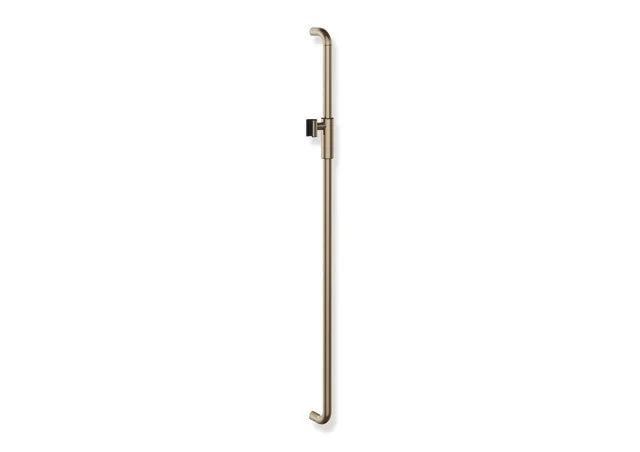 HEWI Brausehalterstange Serie 480, Edelstahl PVD Bronze glänzend, Achsmaß 1.100 mm, Durchmesser 25 mm