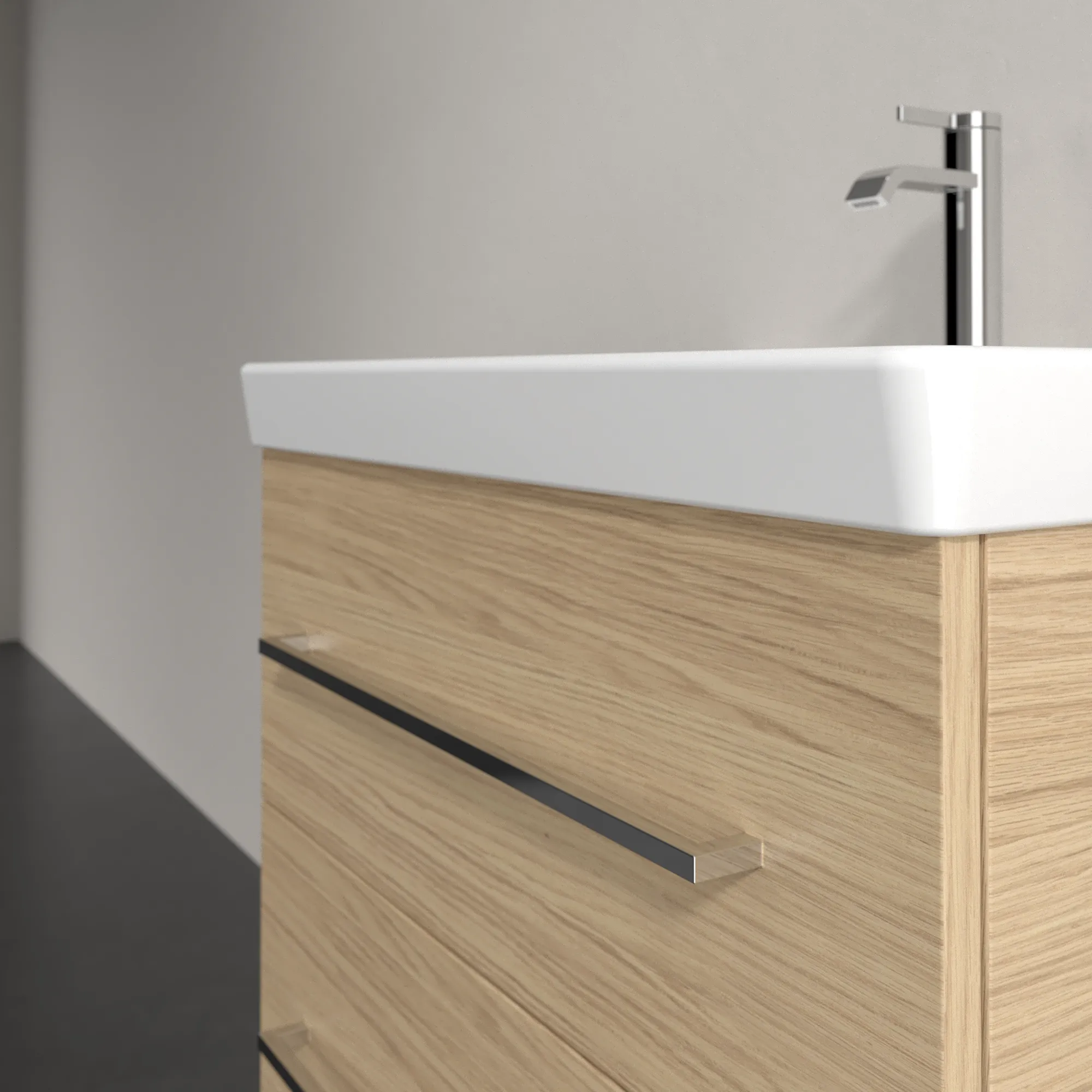 Villeroy & Boch Avento Unterschrank für Unterbauwaschbecken 626x514x484mm Eckig Holz Nordic Oak