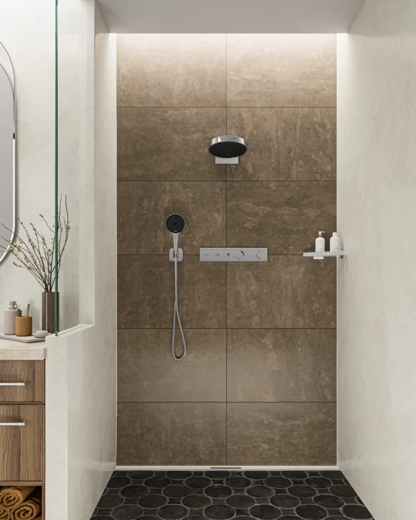 Hansgrohe RainSelect Thermostat Unterputz, Chrom, 2 Verbraucher, max. Durchflussmenge 38 l/min bei 3 bar, einstellbare Temperaturbegrenzung, Rückflussverhinderer