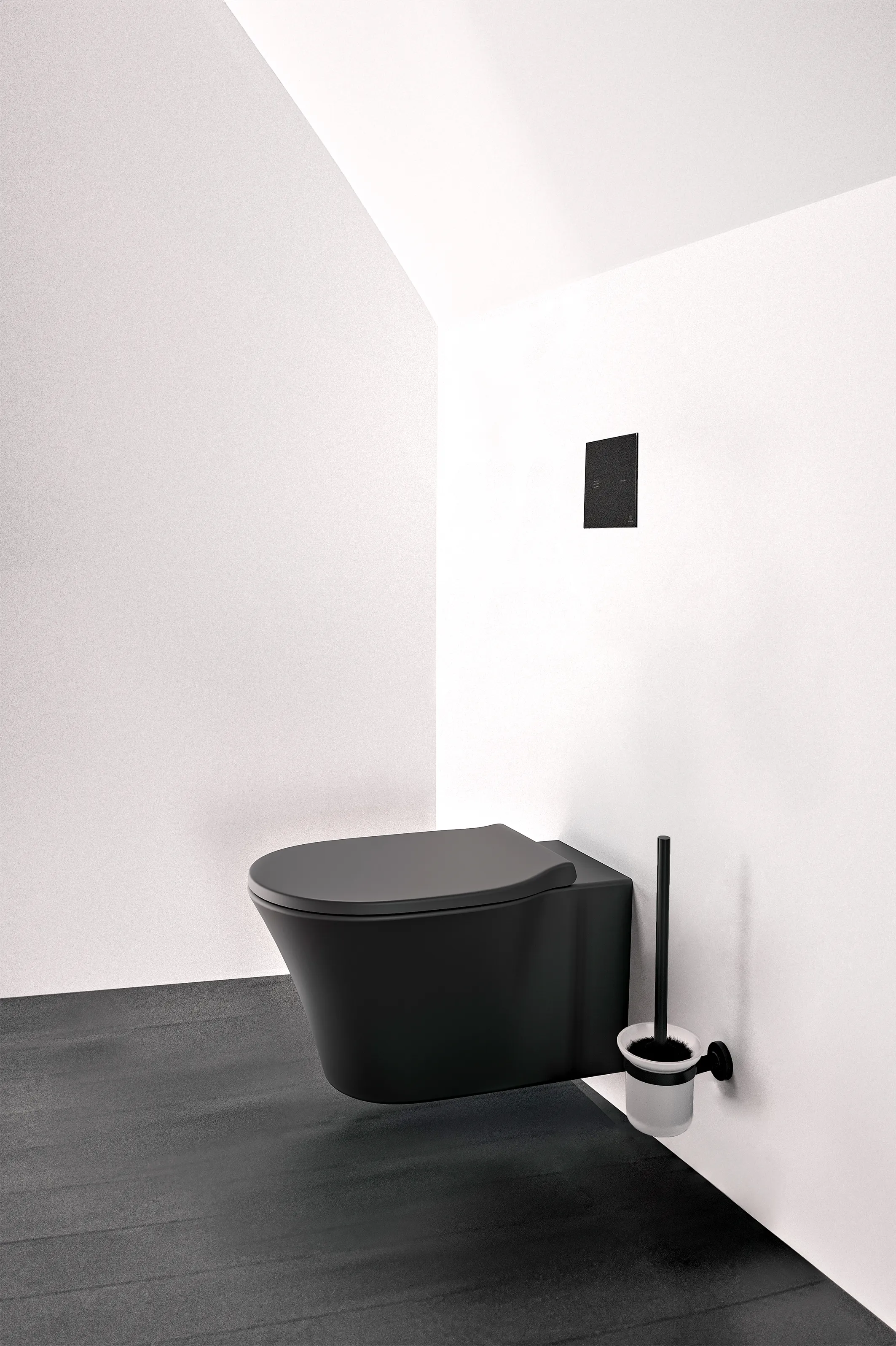 WC „ConnectAir“ 36 × 35 × 54 cm in Schwarz Matt WC „ConnectAir“ 36 × 35 × 54 cm in Schwarz Matt