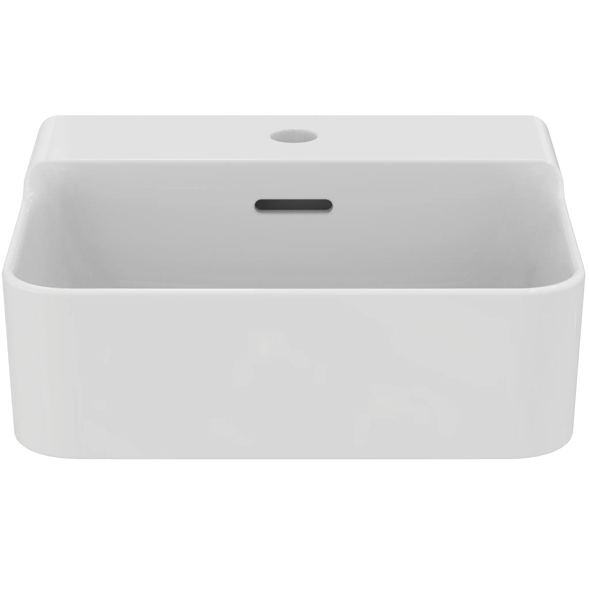 Waschbecken „Conca“ 40 × 35 × 16,5 cm, Hahnlochposition mittig in Weiß Waschbecken „Conca“ 40 × 35 × 16,5 cm, Hahnlochposition mittig in Weiß