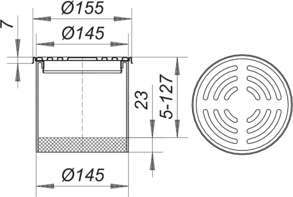 Aufsatz VER 15, d: 155 mm Aufsatz VER 15, d: 155 mm