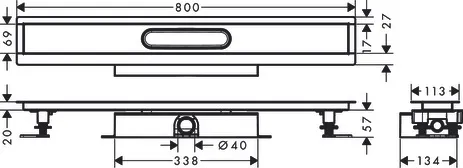 Komplettset uBox universal für flache Installat.800mm für DR FS Komplettset uBox universal für flache Installat.800mm für DR FS