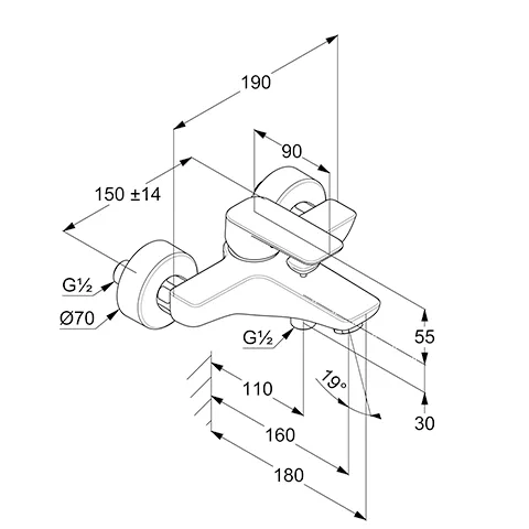 Kludi PURE&STYLE WFB-Einhandmischer mattschwarz Kludi PURE&STYLE WFB-Einhandmischer mattschwarz