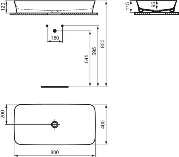 Waschbecken „Conca“ Waschbecken „Conca“
