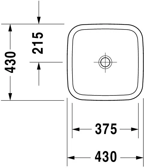 Aufsatzwaschtisch „DuraStyle“, ohne Überlauf Aufsatzwaschtisch „DuraStyle“, ohne Überlauf