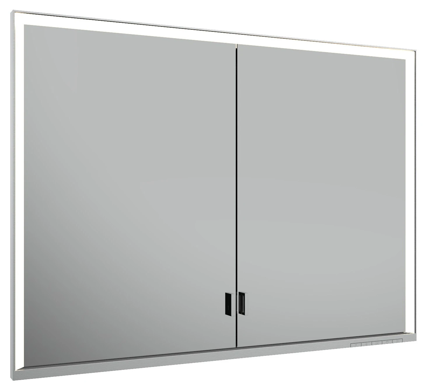 Royal Lumos 14314172301 Spiegelschrank Royal Lumos Wandeinbau, lange Türen 1000 × 735 × 165 mm silber-eloxiert