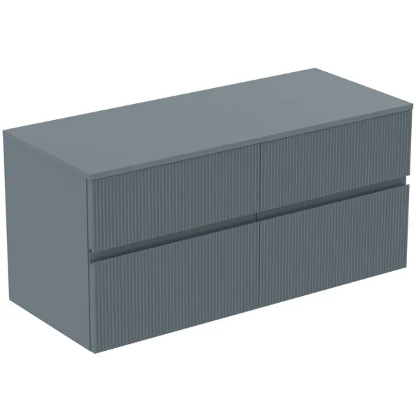 Ideal Standard Waschtischunterschrank „Finesse“ 120,2 × 55,8 × 50,5 cm Aschblau matt