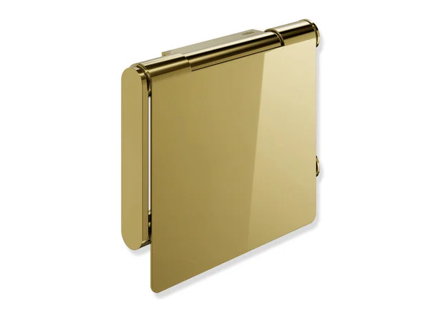 HEWI WC-Papierhalter mit Deckel, System 900, Edelstahl PVD gold glänzend, 135 mm breit, 110 mm hoch HEWI WC-Papierhalter mit Deckel, System 900, Edelstahl PVD gold glänzend, 135 mm breit, 110 mm hoch