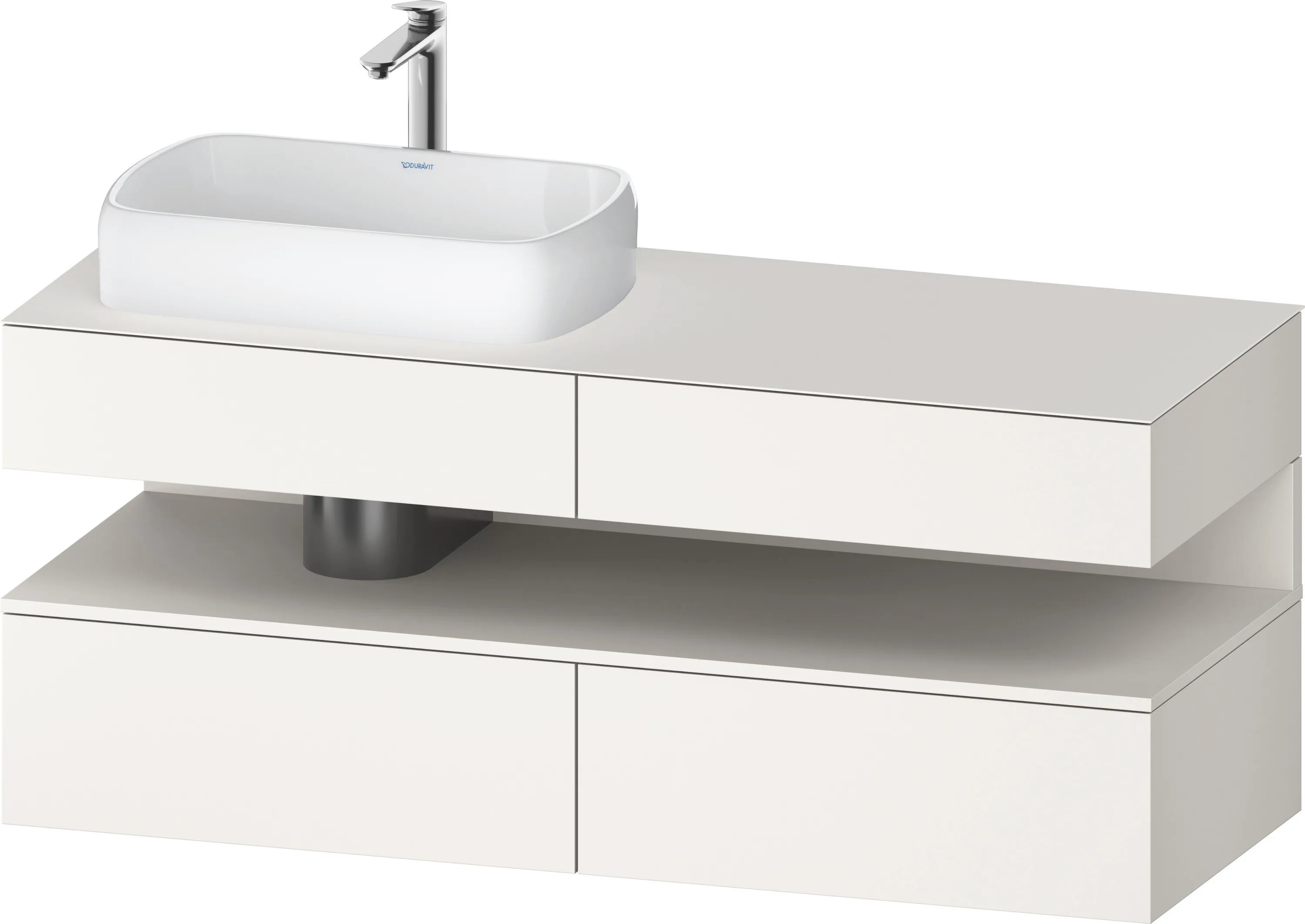 Duravit Waschtischunterschrank wandhängend „Qatego“ 140 × 60 × 55 cm Duravit Waschtischunterschrank wandhängend „Qatego“ 140 × 60 × 55 cm