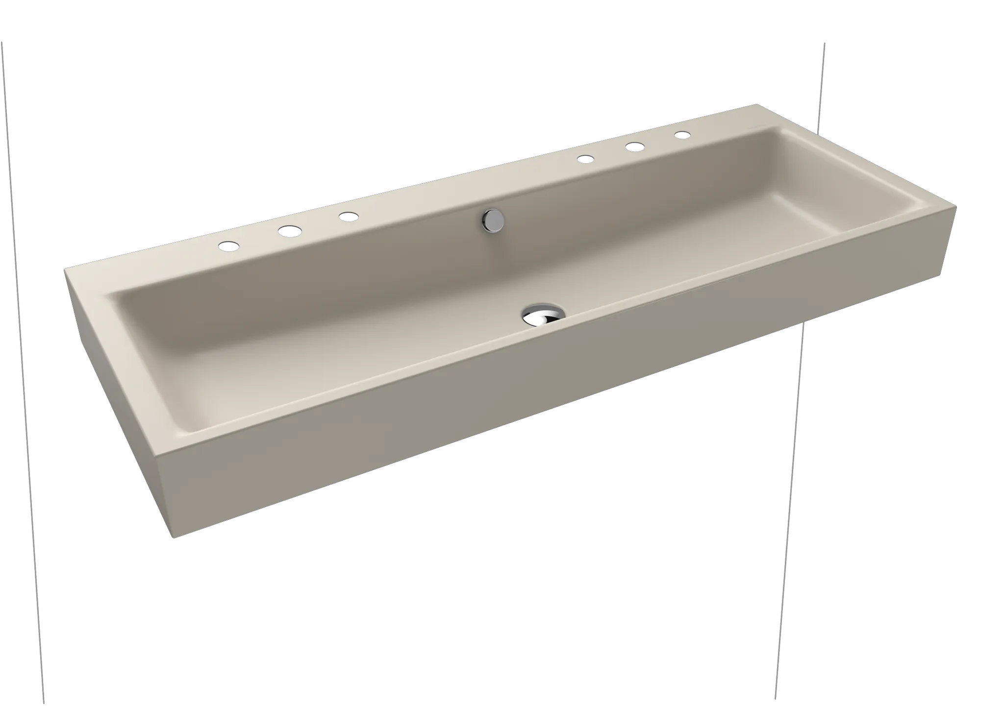 Kaldewei PURO WAND-DOPPELWASCHTISCH 1200x460mm, Modell-Nr: 3167-D