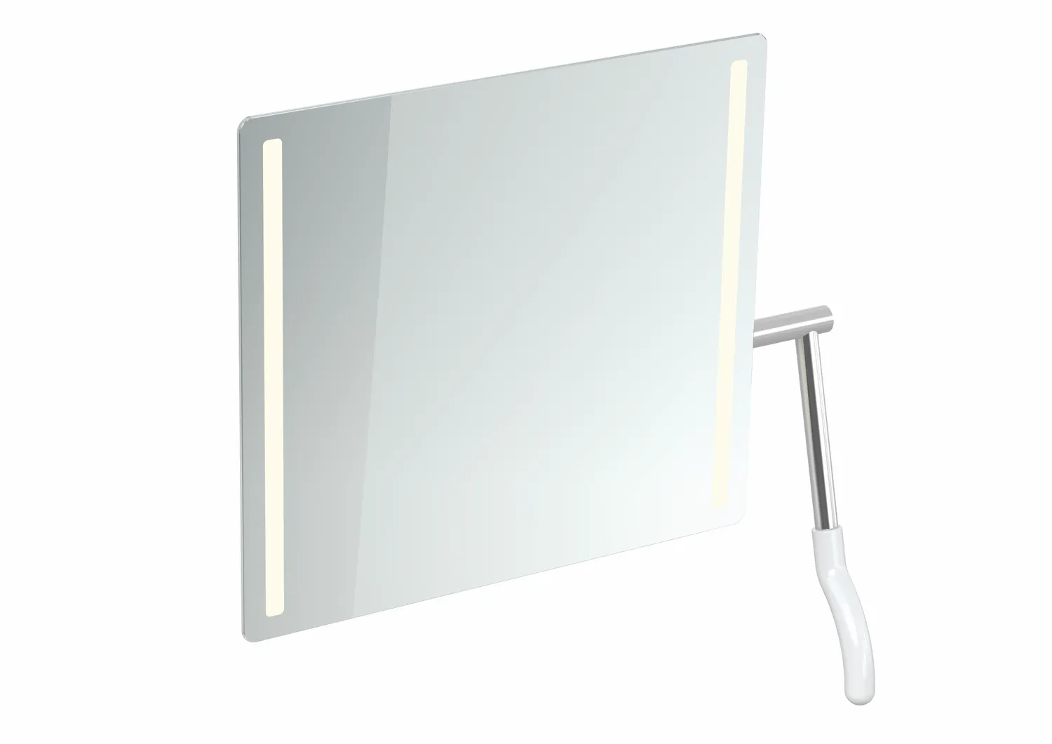 HEWI LED-Kippspiegel, rechteckig, 725x741 mm, Signalweiß HEWI LED-Kippspiegel, rechteckig, 725x741 mm, Signalweiß