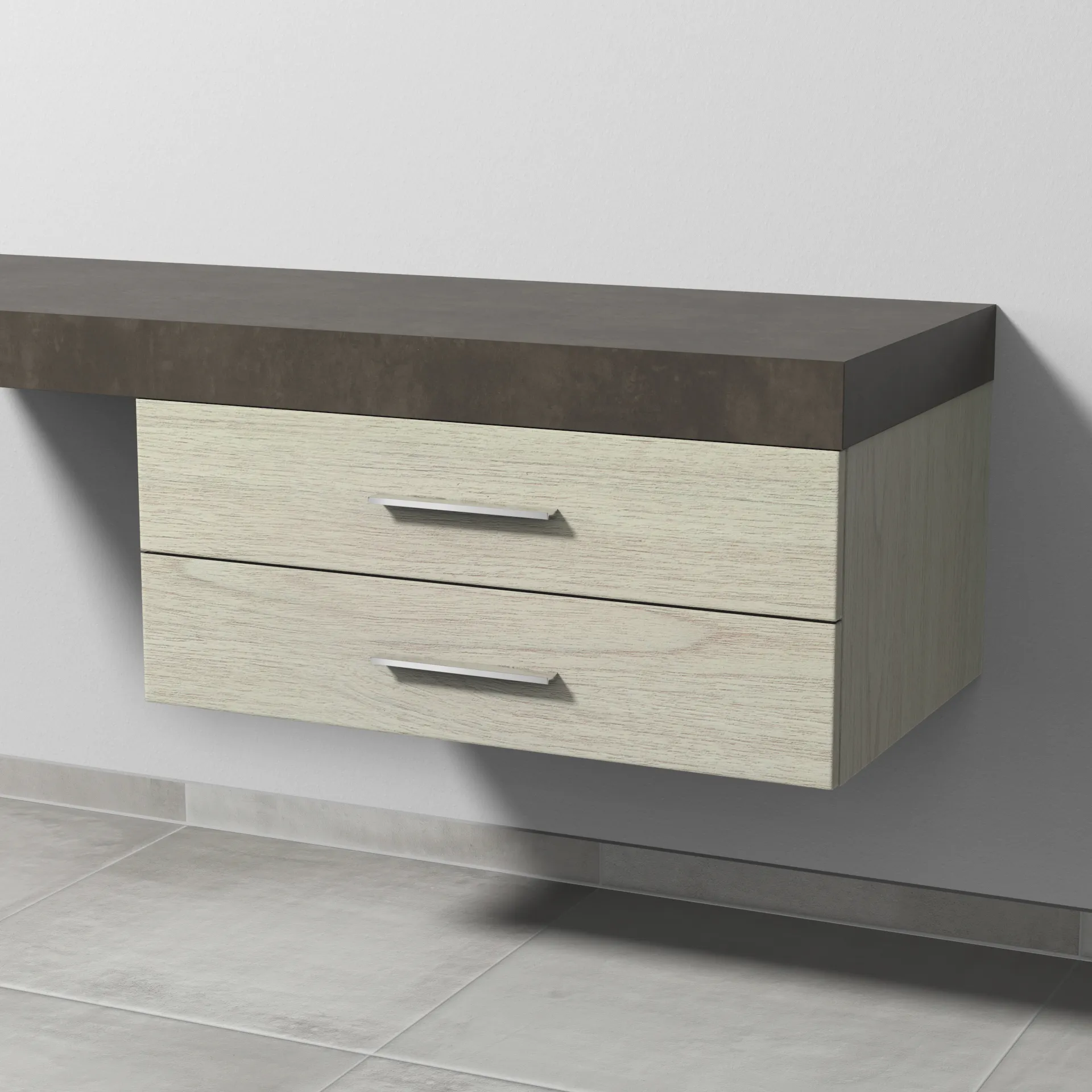 Sanipa Unterschrank „2morrow“ 800 × 340 × 520 mm in White Oak