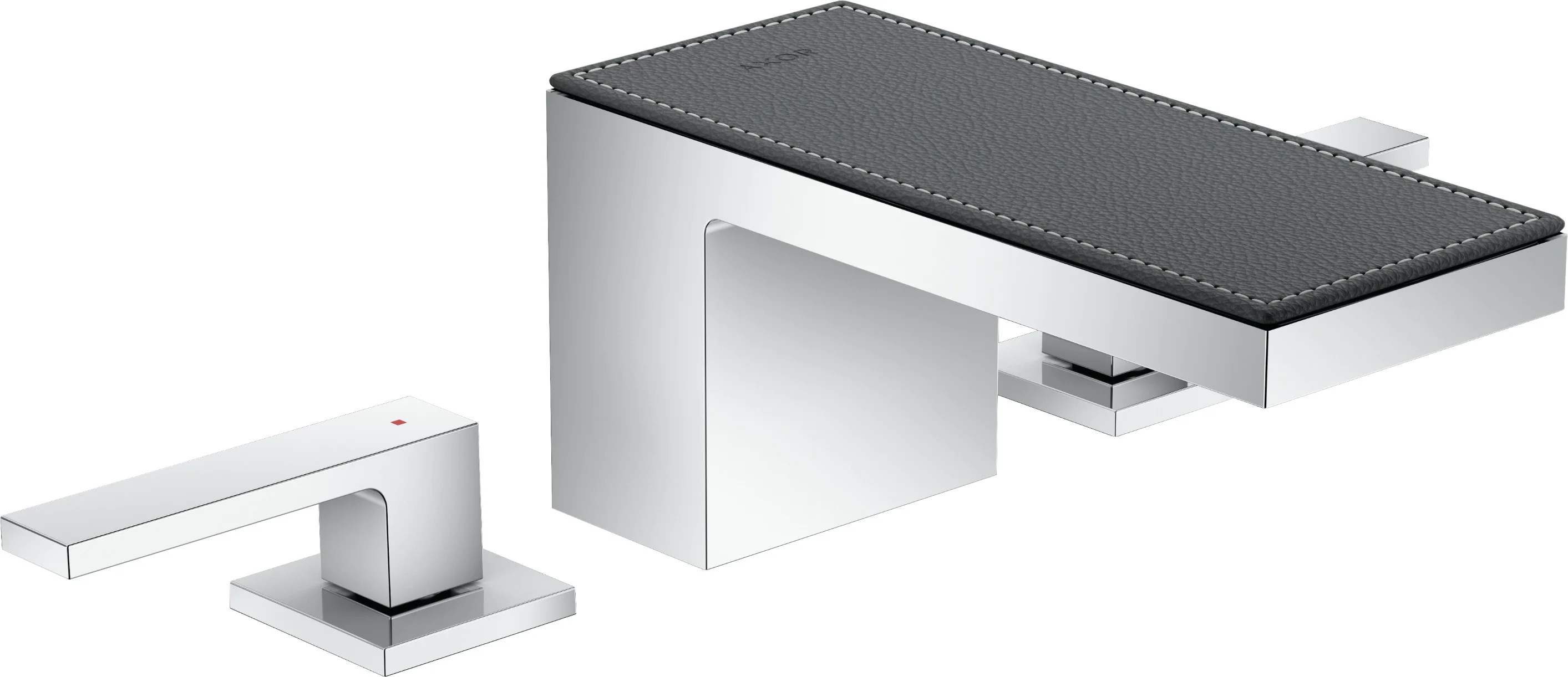 Hansgrohe AXOR MyEdition 3-Loch Waschtischarmatur Chrom, Ausladung 151 mm, Auslaufhöhe 70 mm, Hebelgriff, PowderRain Strahlart, max. Durchfluss 5 l/min, DN15 Anschluss Hansgrohe AXOR MyEdition 3-Loch Waschtischarmatur Chrom, Ausladung 151 mm, Auslaufhöhe 70 mm, Hebelgriff, PowderRain Strahlart, max. Durchfluss 5 l/min, DN15 Anschluss