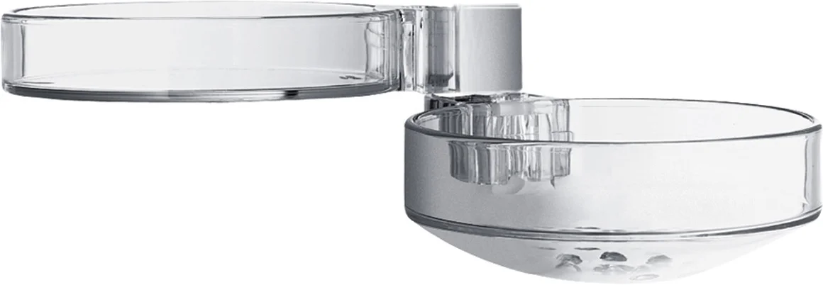 Hansgrohe Seifenschale Cassetta'D glasklar für Brausestange Ø 25 mm aus der Serie Hansgrohe