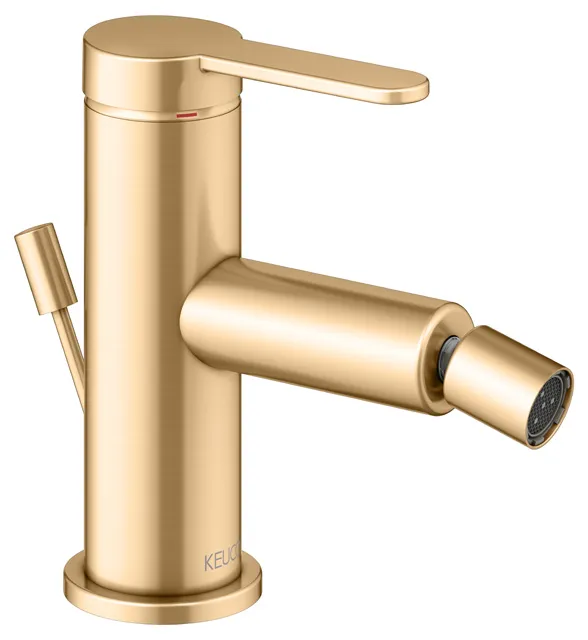 IXMO Einhebel-Bidetmischer IXMO Flat, Rosette rund Messing gebürstet IXMO Einhebel-Bidetmischer IXMO Flat, Rosette rund Messing gebürstet