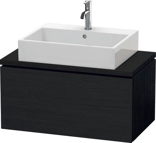 Duravit Waschtischunterschrank wandhängend „L-Cube“ 82 × 40 × 47,7 cm Eiche Schwarz