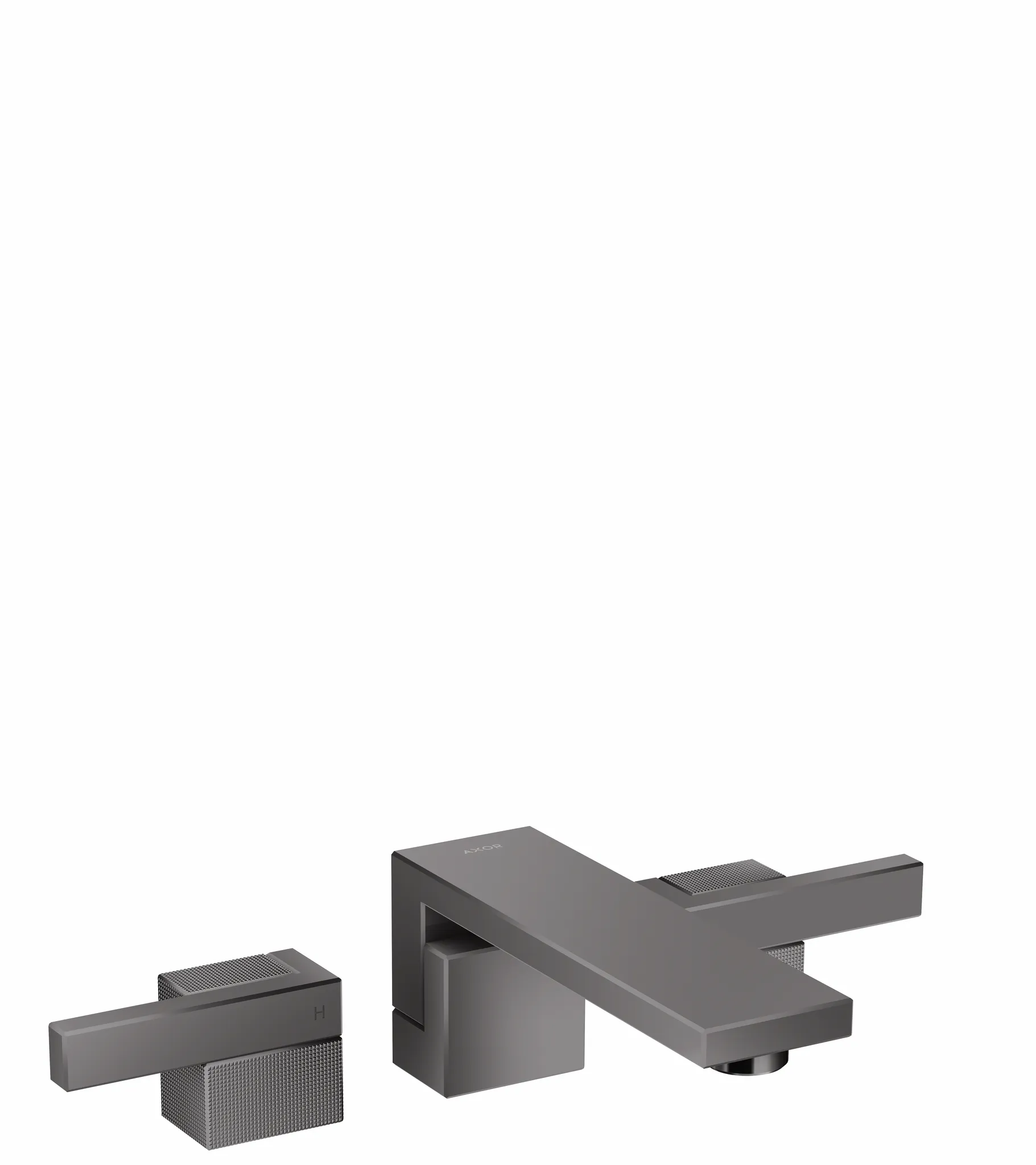 Hansgrohe AXOR Edge 3-Loch Waschtischarmatur Unterputz Polished Black Chrome Hansgrohe AXOR Edge 3-Loch Waschtischarmatur Unterputz Polished Black Chrome