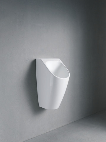 Urinal ME by Starck wasserlos, weiß Abgang horizontal, Geruchsverschluß