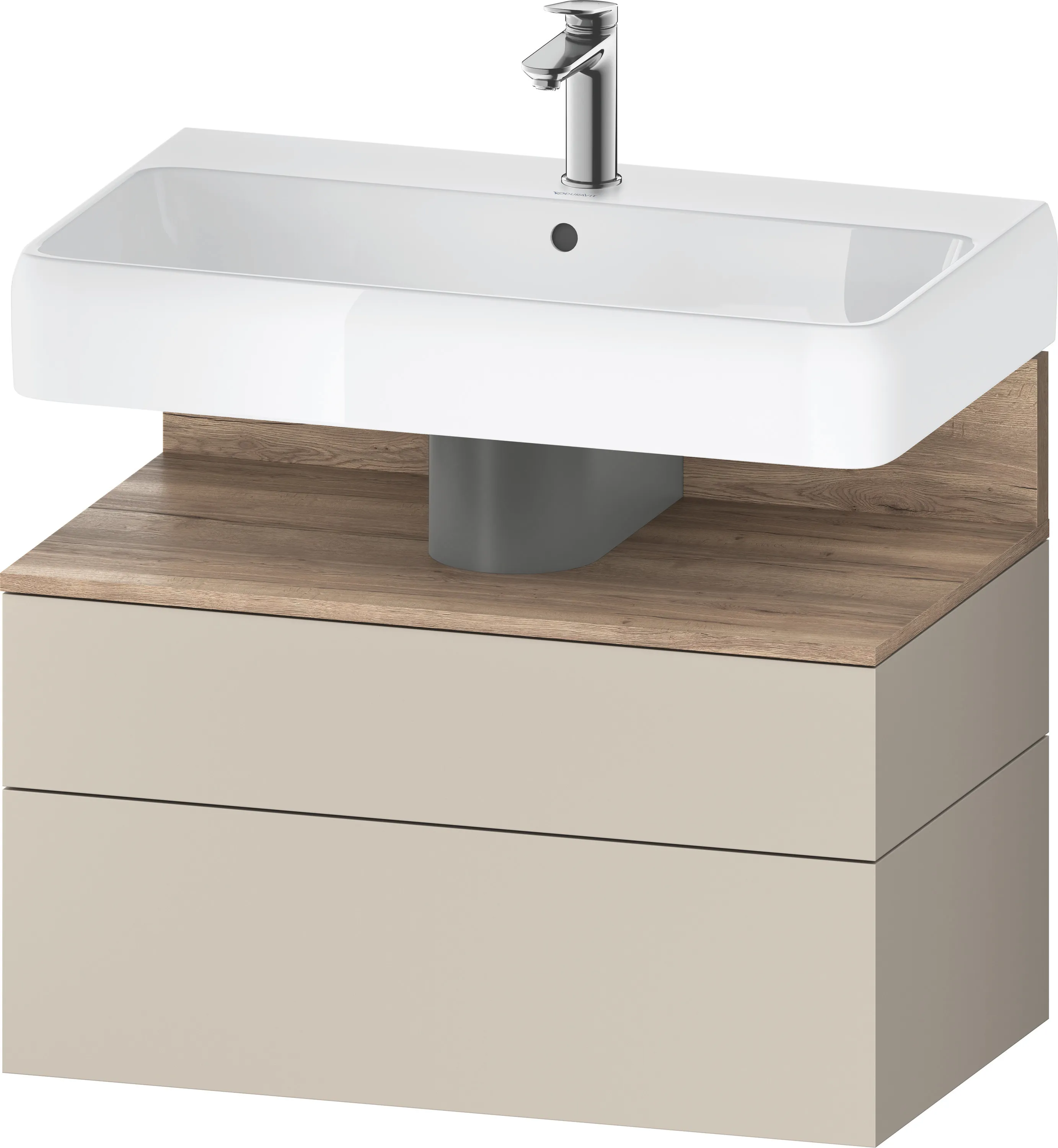 Duravit Waschtischunterschrank wandhängend „Qatego“ 79 × 59 × 47 cm, ohne Beleuchtung